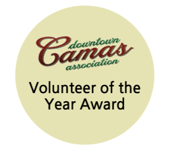 Downtown Camas Association Volunteer of the year award.